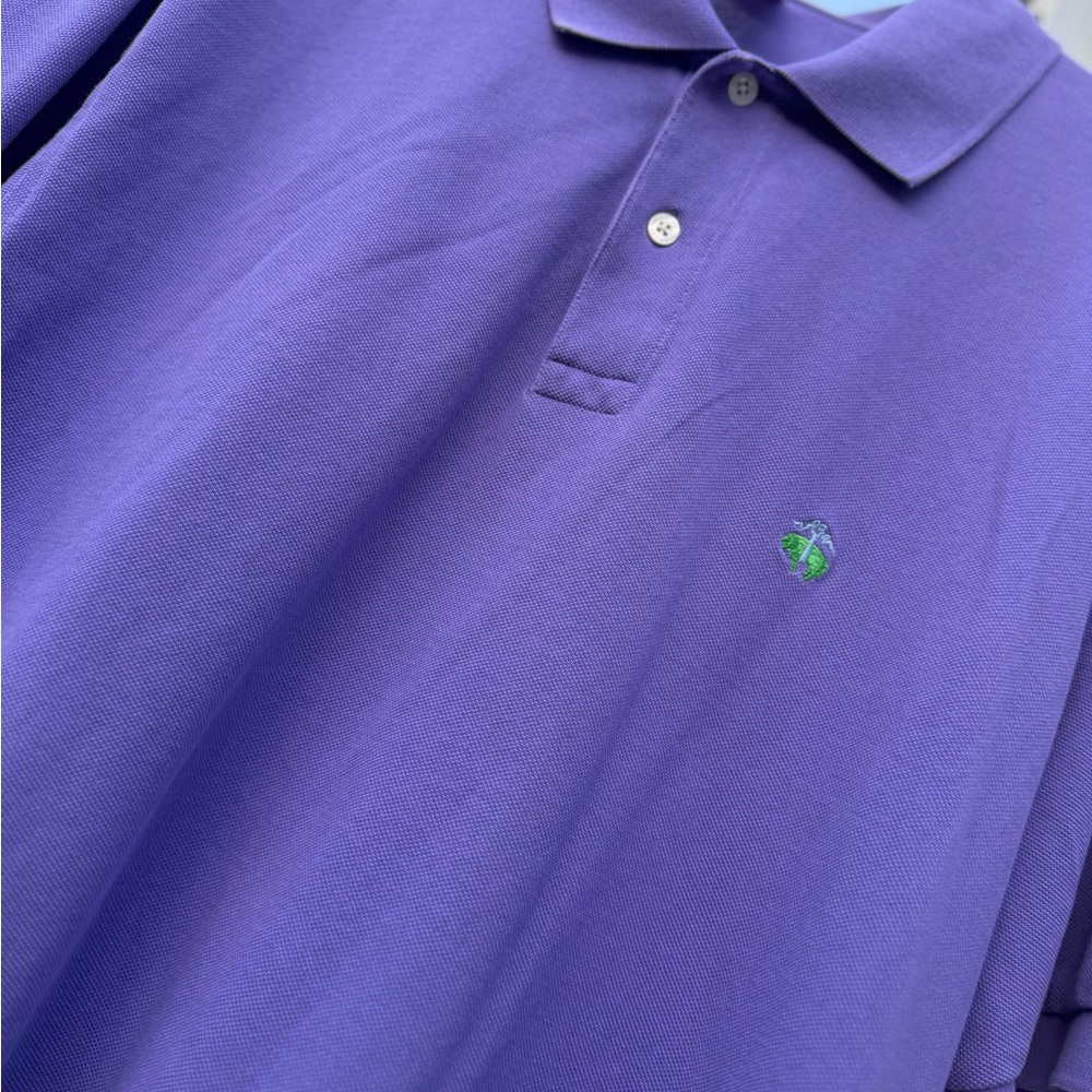 Brooks Brothers Purple Polo Shirt, Size Large